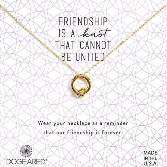 Dogeared Friendship Knot Necklace